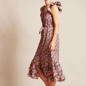 No 6 Store Floral Midi dress